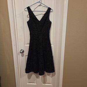 J. Crew Black Textured Dress